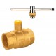 Brass Lockable Ball Valve, Brass Ball Valve PN16, Lock Key Valve Brass Valve