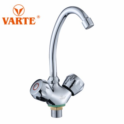 Double handles thermostatic  shower faucet